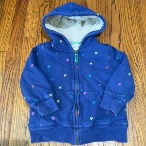 Mini Boden Sherpa Lined Zip Up Hoodie